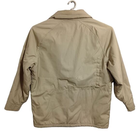 Vintage Woolrich Field Coat XL Mens Tan Beige Red Lining Utility Cargo Pockets - Picture 6 of 16